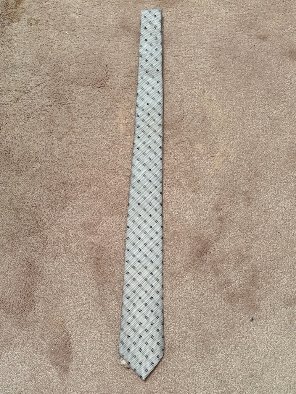 Don Loper Beverly Hills Light Beige Patterned Tie